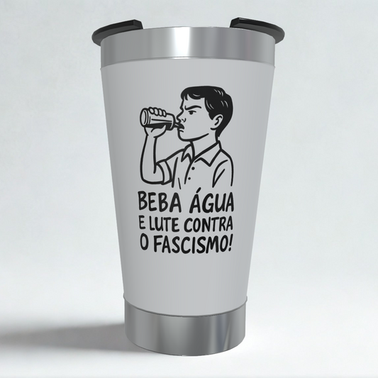 Copo Térmico Antifa – Aço Inox, Isolamento a Vácuo