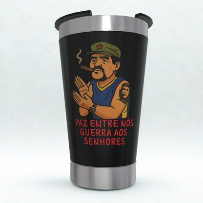 Copo Térmico Maradona - Paz Entre Nós, Guerra aos Senhores