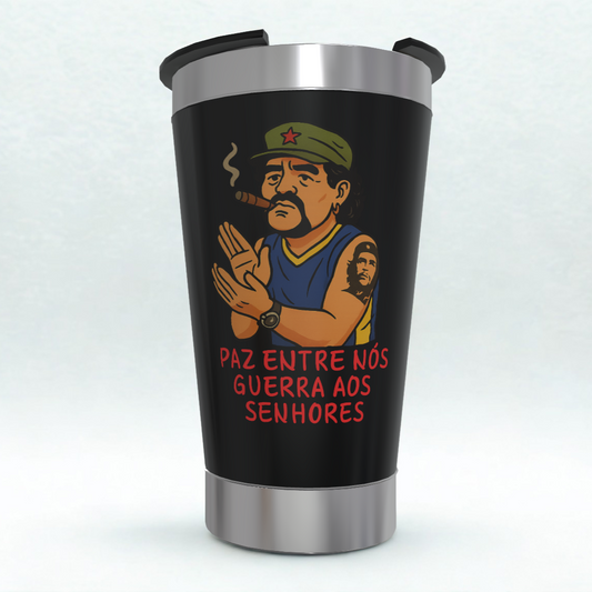 Copo Térmico Maradona - Paz Entre Nós, Guerra aos Senhores