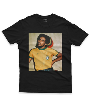 Camiseta Bob Marley Seleção Brasileira - 100% Algodão Puro