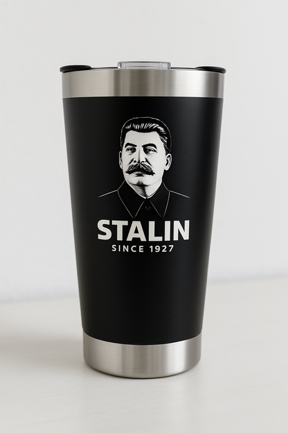 Copo Térmico Stalin 600ml com Tampa e Abridor – Aço Inox, Isolamento a Vácuo