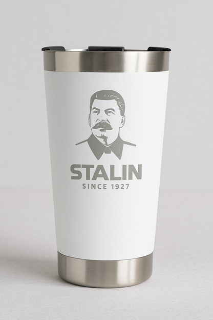Copo Térmico Stalin 600ml com Tampa e Abridor – Aço Inox, Isolamento a Vácuo