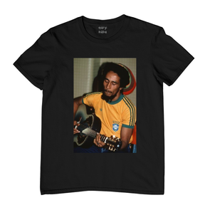 Camiseta Bob Marley Brasil - 100% Algodão Puro