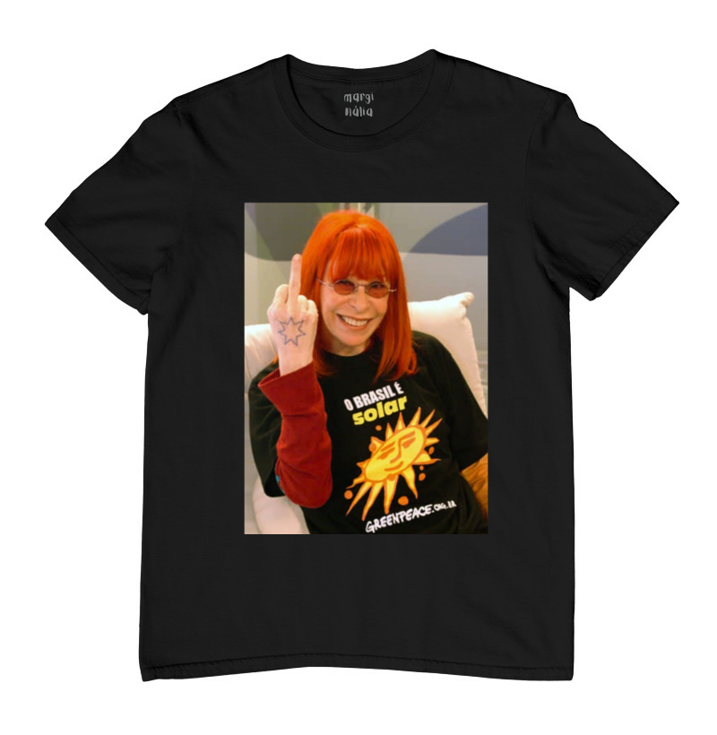 Camiseta Rita Lee - 100% Algodão Puro